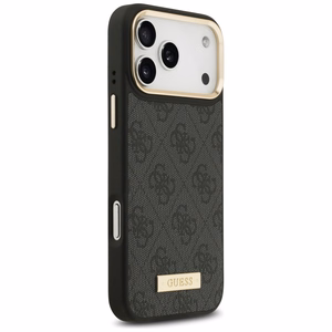 Guess 4G Logo Plate MagSafe Ümbris jaoks iPhone 17 Pro Max - Must