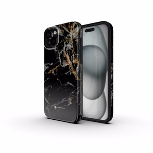 Ümbris jaoks iPhone 15 PRO Forcell F-Protect Mirage compatibl with Magsafe Military Drop-Test must marble