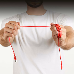 SBS TECABLEMICROC15R USB-A - USB-C Kaabel 1.5m - punane