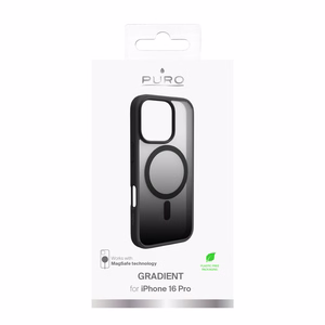 Puro Gradient MagSafe Silicone Ümbris jaoks iPhone 16 Pro - Must
