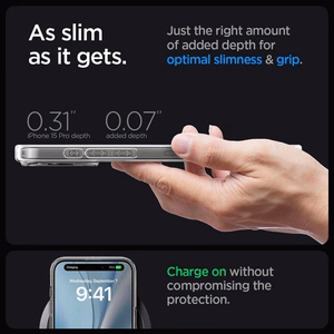 Spigen Чехол Ultra Hybrid Mag совместимый с MagSafe для iPhone 16 Pro морозный чёрный