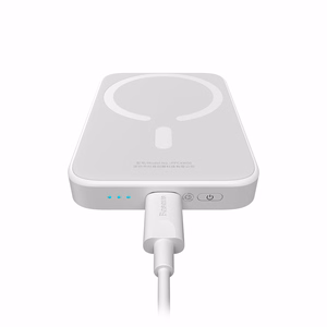 Baseus Magnetic Mini Air PPCXM06A 6000mAh 20W energiapank koos Simple seeria USB-C kaabliga - valge