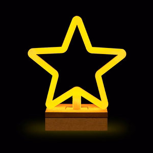 Neon Wood alus LED STAR soojavalge FLNW04 Forever Light