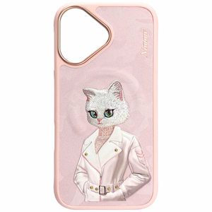 Nimmy Magnetic fashion cute pet MagSafe ümbris jaoks iPhone 16 - roosa