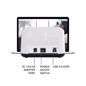 Qoltec 50309 HDD/SSD 2.5" 3.5" Dokkimisjaam SATA III USB 3.0 5Gb/s Kloonimine
