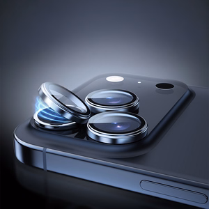 Rock Tempered klaas Pure Series Camera Lens on camera for Iphone 17 Pro/17 Pro Max (lens 3 pieces) hõbedane