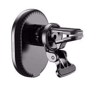 Setty MagSafe car air vent holder with inductive charging oval LED MS black QMUS-K-01