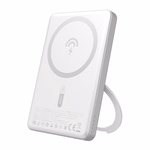 Dudao K28S 20W PD 5000mAh Powerbank MagSafe ja alusega - hõbedane