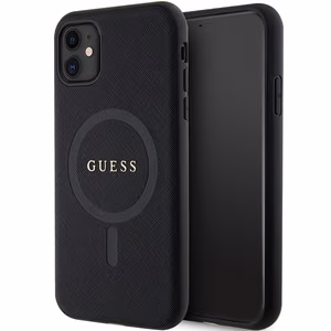 Guess GUHMN61PSAHMCK ümbris jaoks iPhone 11 / Xr - must Saffiano MagSafe
