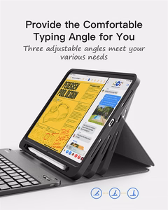 Inateck KB04002 Classic klaviatuuriga ümbris seadmele iPad 10.9–11", must