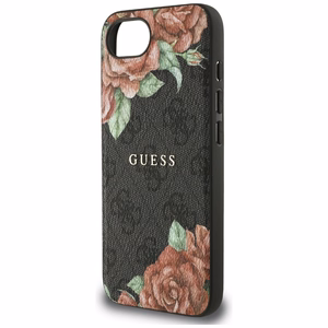 Guess 4G Flowers Print MagSafe ümbris jaoks iPhone 16e - must