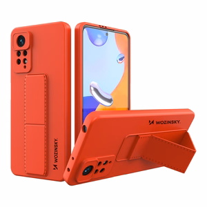 Wozinsky Kickstand Case силиконовый чехол с подставкой Xiaomi Redmi Note 11 Pro красный