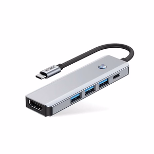 Tech-Protect HB01 HUB Adapter 5in1 USB-C + USB3.0 + HDMI 4K 60Hz + PD100W - hall