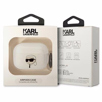 Karl Lagerfeld KLAPHNIKTCT AirPods Pro cover läbipaistev Karl`s Head