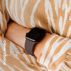 Crong Liquid Apple Watch rihm, 38/40/41/42 mm, pruun