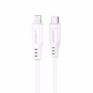 Acefast C3-01 Lightning - USB-C PD kaabel 30W 3A 480Mb/s 1.2m - valge