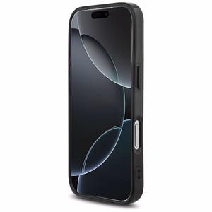 AMG Double Layer Läbipaistev Graphics MagSafe Ümbris jaoks iPhone 17 Pro - Must