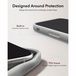 ESR Leather ümbris seadmele iPhone 18 Pro Max / 17 Pro Max, toega, MagSafe-ühilduv – hall