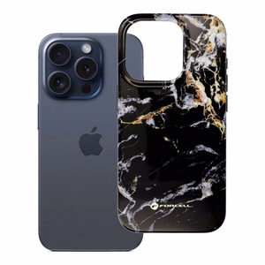 Ümbris jaoks iPhone 15 PRO Forcell F-Protect Mirage compatibl with Magsafe Military Drop-Test must marble