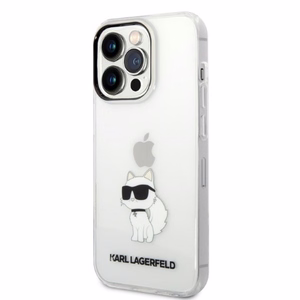 Karl Lagerfeld Ikonik Choupette ümbris jaoks iPhone 14 Pro - läbipaistev