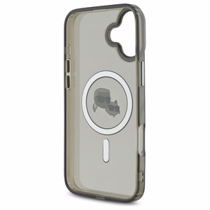 Karl Lagerfeld IML Metal Karl&Choupette Head MagSafe Ümbris jaoks iPhone 16 - must