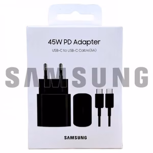 Laadija Samsung EP-TA845 must 45W (koos pakendiga) + Type-C 100cm kaabel / 100% Originaal /