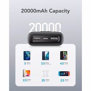 VEGER powerbank 20000 mAh PD QC3.0 2A20W L20S (VP2039PD / W2039PD) valge
