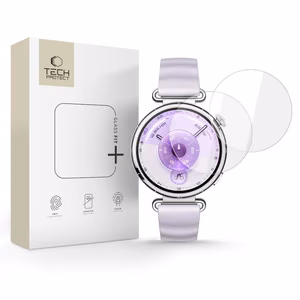 Tech-Protect Glass Fit+ 2-pack karastatud klaas jaoks Huawei Watch GT 6 41mm - läbipaistev