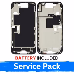 Apple iPhone 16 Pro keskkere korpus + aku / Must titaan / (Hoolduspackett)