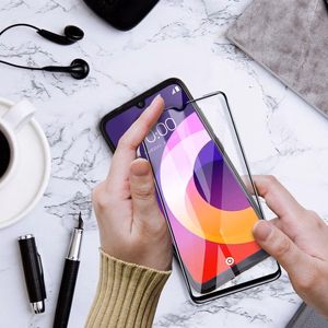 5D Full Glue Ceramic keraamiline ekraanikaitse Samsung Galaxy A22 5G, must