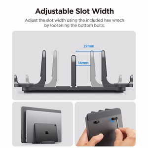 SPIGEN LD208S4 VERTIKAALNE SÜLEARVUTI ALUS SPACE hall