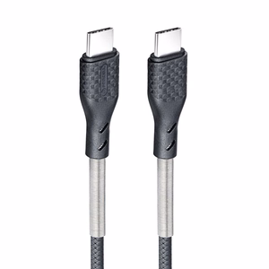 Kaabel USB C to USB C Forcell F-Energy QC4.0 PD 5A 66W Carbon 1 m CB-02C must