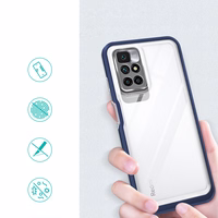Läbipaistev 3in1 ümbris Xiaomi Redmi 10 Frame Gel Cover Sinine
