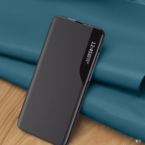 Eco Leather View Ümbris cover jaoks Samsung Galaxy A24 4G with flip stand sinine