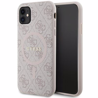GUESS ümbris jaoks IPHONE 11 compatible with MagSafe GUHMN61G4GFRP (4G Ring classic logo) roosa