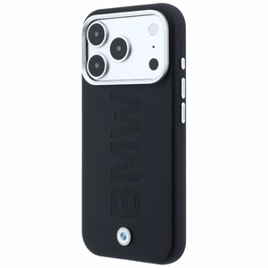BMW Sign Deboss Quilted Metal Logo MagSafe ümbris mudelile iPhone 18 Pro Max – tumehall
