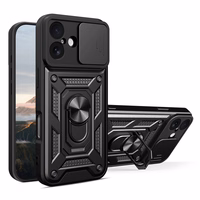 Hybrid Armor Camshield iPhone 17 Ümbris with Stand and Camera Cover - Must