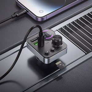 Transmiter samochodowy bluetooth Hoco 2 x USB A + USB C QC3.0 PD 48W E86 must
