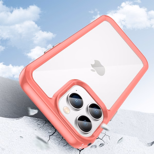 Outer Space Case iPhone 14 Pro kõvakate geelraamiga punane