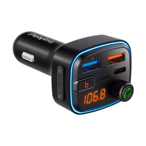 Bluetoothi, 2 USB-pordi ja USB-C-ga auto FM-saatja
