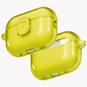 Uniq Glase Pro Ümbris jaoks AirPods Pro 3 Lock Ümbris - Läbipaistev kollane