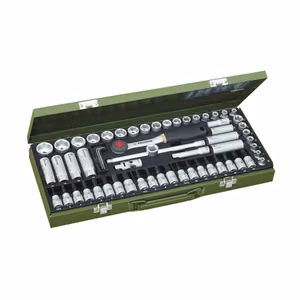 Proxxon 3/8" padruni- ja narrekomplekt, 65 tk
