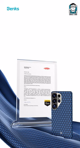 Benks Magnetic Armor Air Armor Grid Kevlar Ümbris Metal Frame 600D (A050) for Samsung Galaxy S26 Ultra sinine