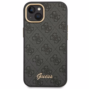 Guess GUHCP14MHG4SHK iPhone 14 Plus 6.7" чёрный/чёрный жёсткий чехол 4G Vintage Gold Logo