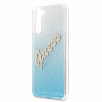 Guess GUHCS21MPCUGLSBL S21+ G996 sinine/sinine kõvakaaneline Glitter Gradient Script