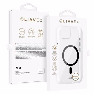 Liavec Glossy Magsafe Clear Ümbris do Iphone 15 must