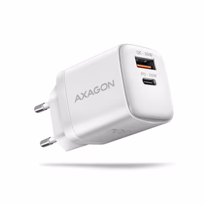 Axagon seina USB laadija 30W 2 porti valge ACU-PQ30W