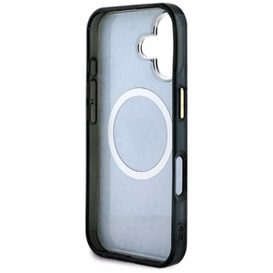 GUESS ümbris jaoks IPHONE 16 compatible with MagSafe GUHMP16SHG4PRTGK (IML Metal Glitter 4G Circle Triangle) must