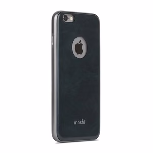 Moshi iGlaze Napa vegannahast tagaküljega hübriidümbris seadmele iPhone 6s Plus / 6 Plus, Midnight Blue värvitoonis
