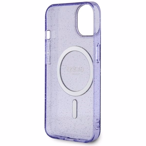Guess GUHMP14MHCMCGU iPhone 14 Plus 6.7" фиолетовый/фиолетовый hardcase Glitter Gold MagSafe